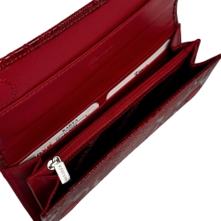 Кошелек женский кожаный лакированный Karya 1071-019 красный