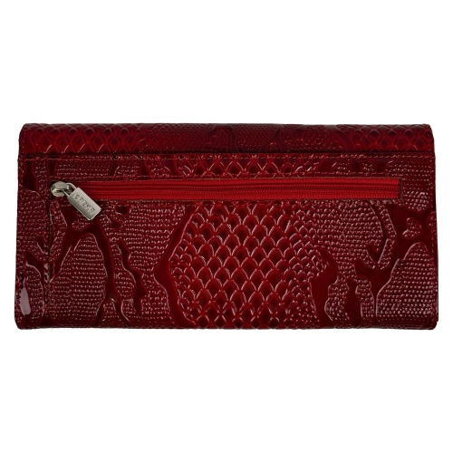 Кошелек женский кожаный лакированный Karya 1071-019 красный