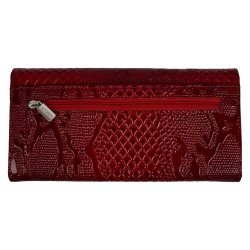 Кошелек женский кожаный лакированный Karya 1071-019 красный