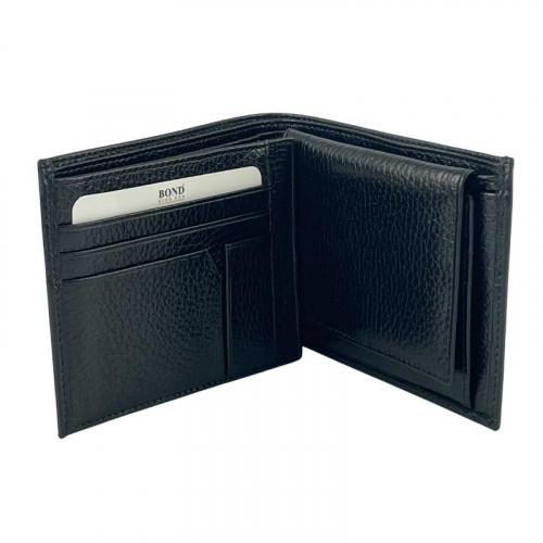 Кошелек мужской кожаный Bond 540-281 черный