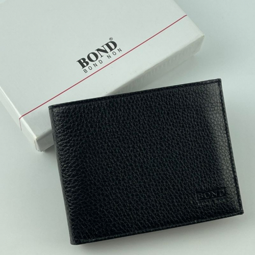 Кошелек мужской кожаный Bond 540-281 черный