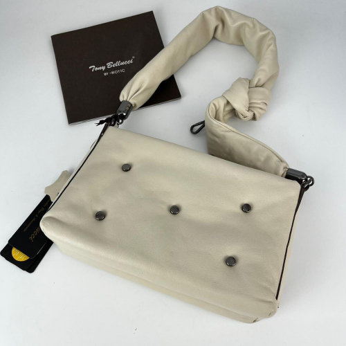 Сумка жіноча шкіряна Tony Bellucci 0558-2013 екрю