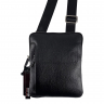 Сумка мужская через плечо кожаная Bond Non 1397-281 черная