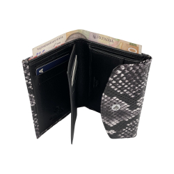 Гаманець жіночий шкіряний Eminsa 2015 82-1 чорно білий