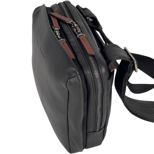 Сумка мужская кожаная The Bond 1181-1 черная