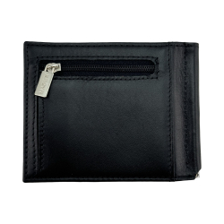 Гаманець-затискач для грошей чоловічий шкіряний Karya 0455-1 чорний