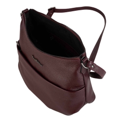 Сумка жіноча шкіряна Tony Bellucci 0072-1905 бордова