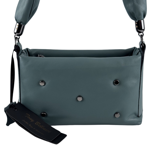 ​Сумка жіноча шкіряна Tony Bellucci 0558-2026 бірюзова