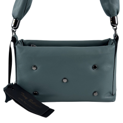 ​Сумка жіноча шкіряна Tony Bellucci 0558-2026 бірюзова