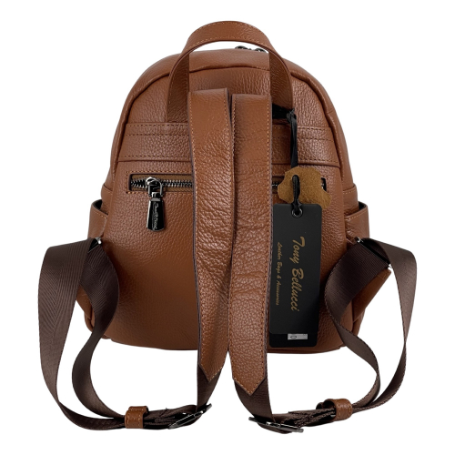 Рюкзак жіночий шкіряний Tony Bellucci 0622-285 світло коричневий