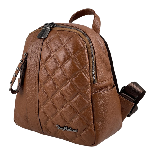 Рюкзак жіночий шкіряний Tony Bellucci 0622-285 світло коричневий