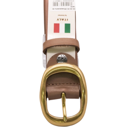 Ремень женский кожаный Кремень 05.35.00.26 карамель 120 см