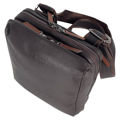 Сумка мужская кожаная The Bond 1181-4 темно-коричневая