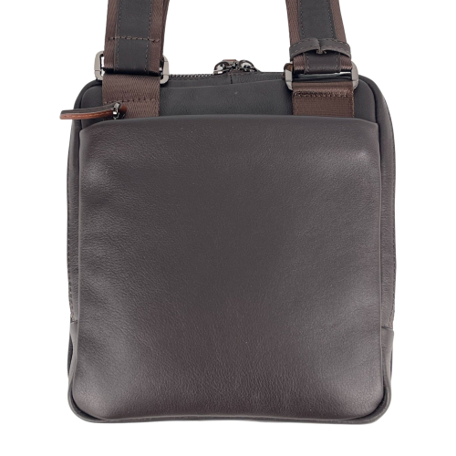 Сумка мужская кожаная The Bond 1181-4 темно-коричневая