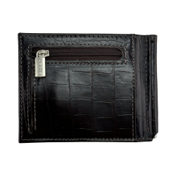 Гаманець-затискач для грошей чоловічий шкіряний Karya 0455-57 темно-коричневий