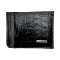 Гаманець-затискач для грошей чоловічий шкіряний Karya 0455-57 темно-коричневий