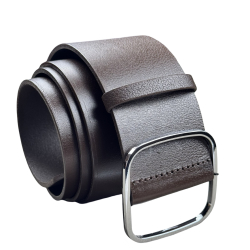 Ремінь жіночий шкіряний Кремінь 05.60.63.11 коричневий 110 см (срібна пряжка)