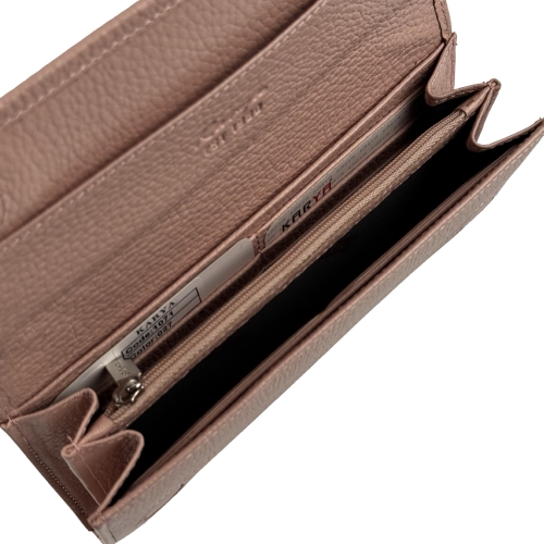 Кошелек женский кожаный Karya 1071-027 светло-розовый