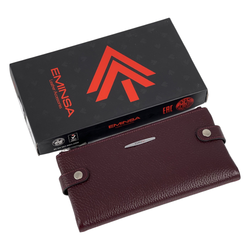 Гаманець жіночий шкіряний Eminsa 2117 18-6 бордовий