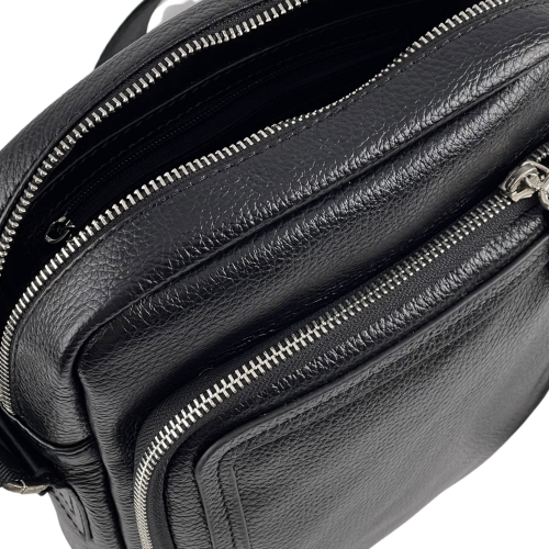 Сумка чоловіча шкіряна Bond 1086-281 чорна