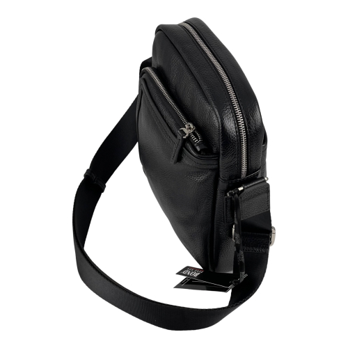 Сумка чоловіча шкіряна Bond 1086-281 чорна