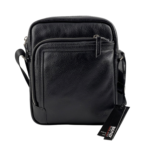 Сумка чоловіча шкіряна Bond 1086-281 чорна