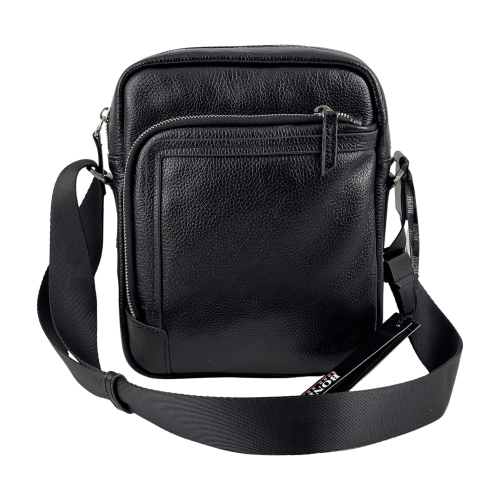 Сумка чоловіча шкіряна Bond 1086-281 чорна