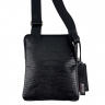 Сумка чоловіча через плече шкіряна Bond Non 1397-902 чорна