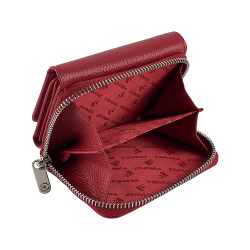 Кошелек женский кожаный Eminsa 2032 18-5 красный