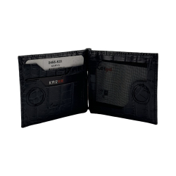 Гаманець-затискач для грошей чоловічий шкіряний Karya 0455-528 темно-сірий