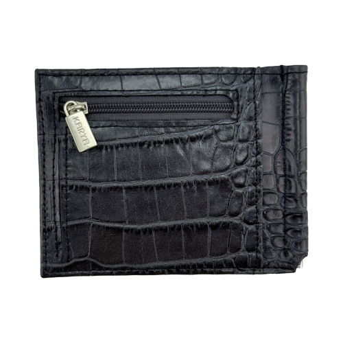 Гаманець-затискач для грошей чоловічий шкіряний Karya 0455-528 темно-сірий