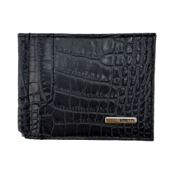 Гаманець-затискач для грошей чоловічий шкіряний Karya 0455-528 темно-сірий