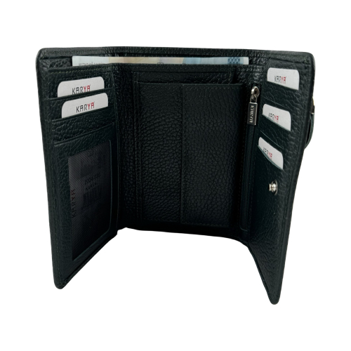 Кошелек женский кожаный Karya 2004-030 темно-зеленый