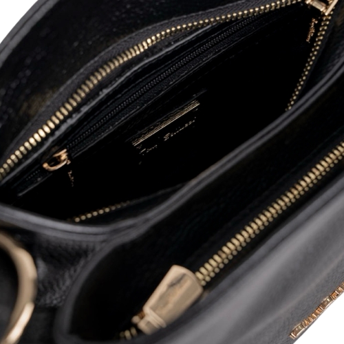 Сумка жіноча шкіряна Tony Bellucci 0653-281 чорна