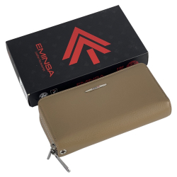 Гаманець жіночий шкіряний Eminsa 2160 37-37 бежевий