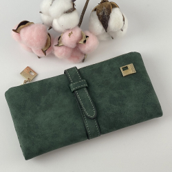 Гаманець жіночий під нубук Tauren 1287 зелений