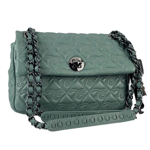 Сумка женская кожаная Tony Bellucci 0459-2023 бирюзовая