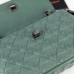 Сумка женская кожаная Tony Bellucci 0459-2023 бирюзовая