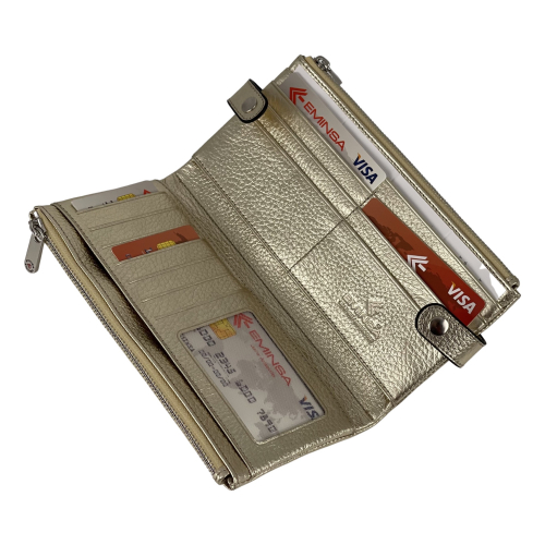 Кошелек женский кожаный Eminsa 2117 32-10 золотистый