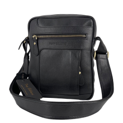 Сумка чоловіча шкіряна Tony Bellucci T5225-1 чорна