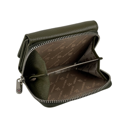 Кошелек женский кожаный Eminsa 2032 18-36 оливковый