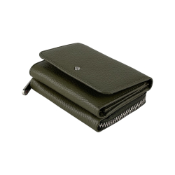 Кошелек женский кожаный Eminsa 2032 18-36 оливковый