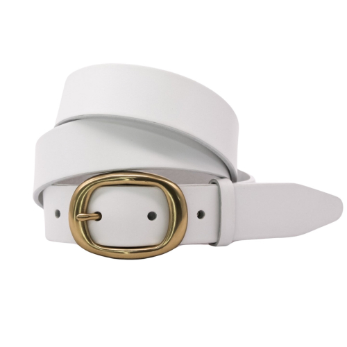 Ремень женский кожаный Кремень 05.35.00.29 белый 115 см