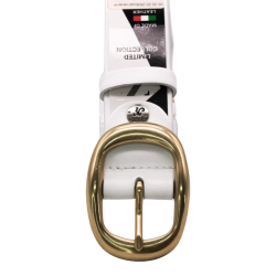 Ремінь жіночий шкіряний Кремінь 05.35.00.29 білий 115 см