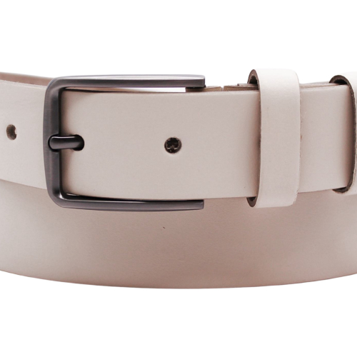 Ремінь чоловічий шкіряний Кремінь 01.35.00.238 120 см молочний