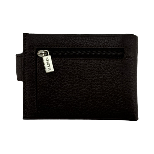 Кошелек-зажим для денег мужской кожаный Karya 0944-39 темно-коричневый