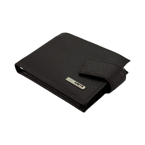 Кошелек-зажим для денег мужской кожаный Karya 0944-39 темно-коричневый