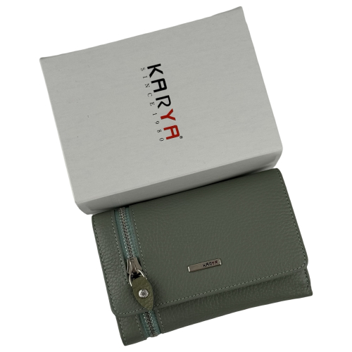 Кошелек женский кожаный Karya 2004-026 фисташковый