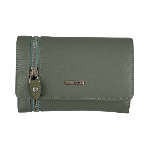 Кошелек женский кожаный Karya 2004-026 фисташковый