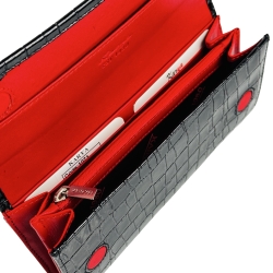 Кошелек женский кожаный лакированный Karya 1071-06 черный